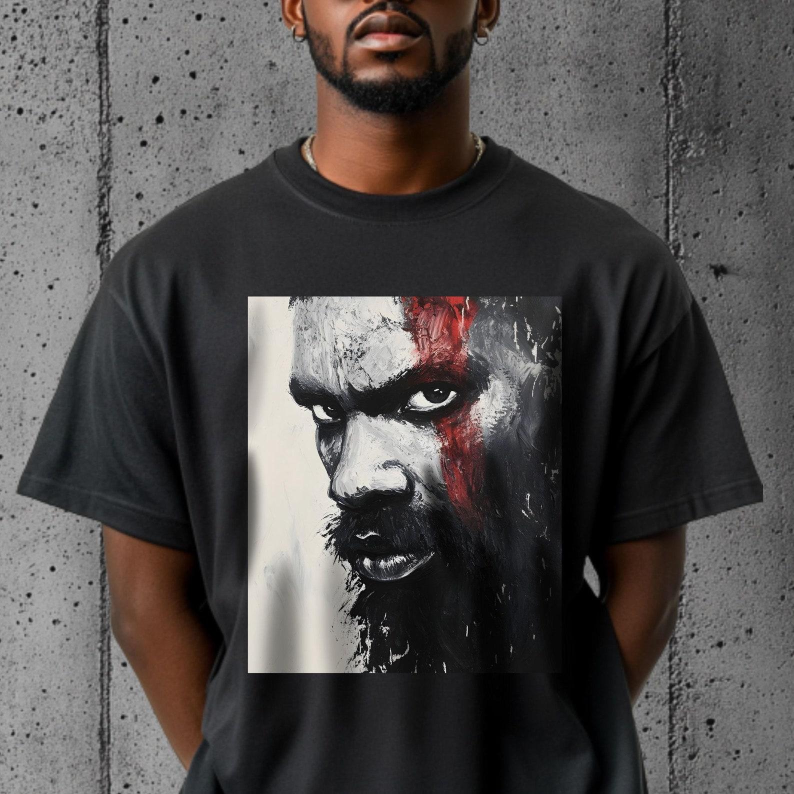 African Warrior T-Shirt: Ethnic Tribal Graphic Tee M