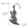 Game God of War: Ragnarok Keychain Blades of Athena Weapon Model Cosplay Props Keychain For Women Men Fans Jewelry Pendant Gifts