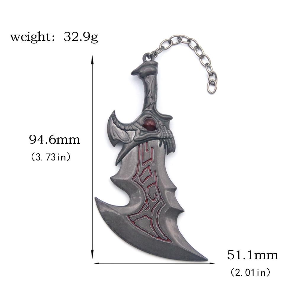 Game God of War: Ragnarok Keychain Blades of Athena Weapon Model Cosplay Props Keychain For Women Men Fans Jewelry Pendant Gifts