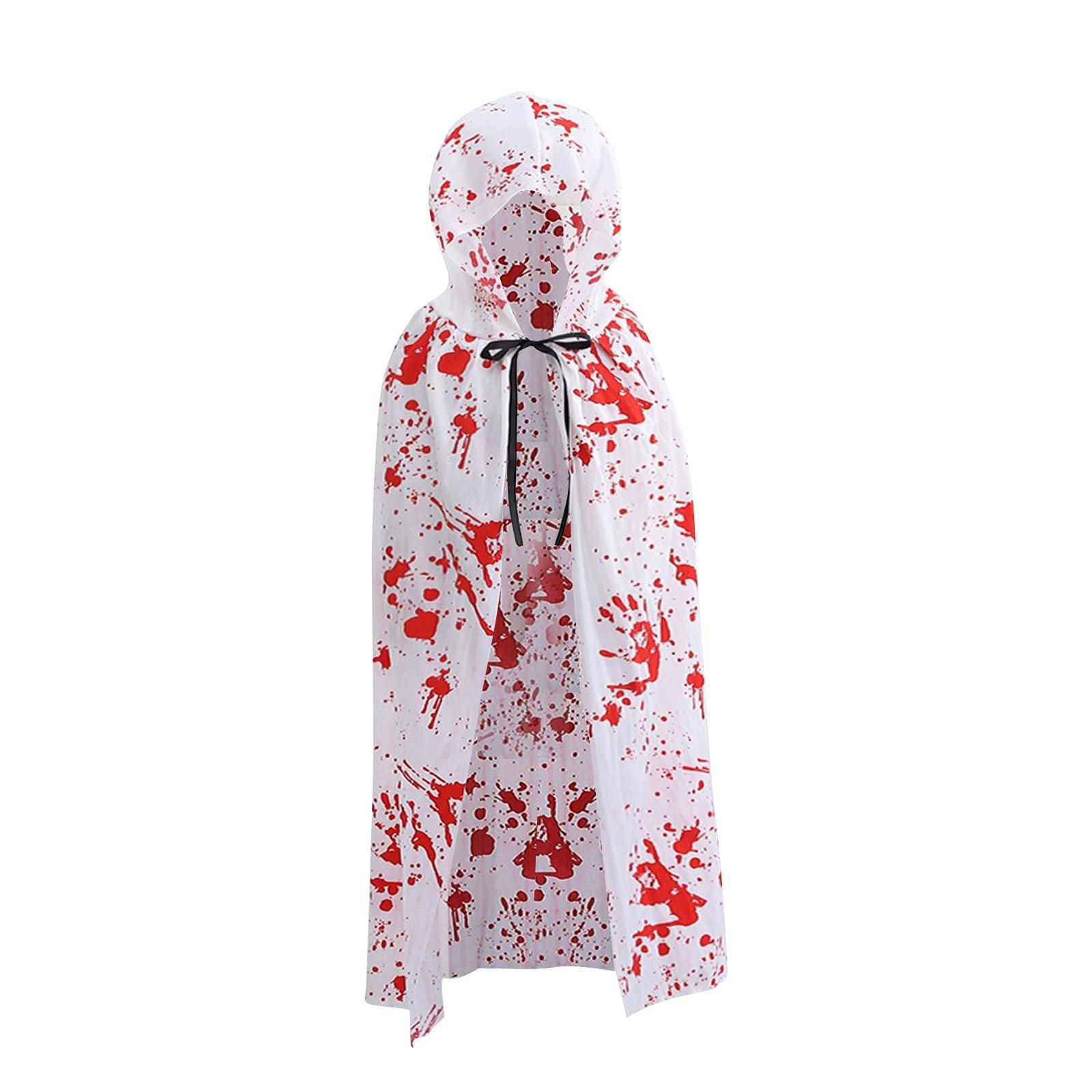 

Детский и взрослый плащ для Хэллоуин-вечеринки, костюм для ролевой игры ужасной ведьмы, плащ смерти, унисекс. One Size