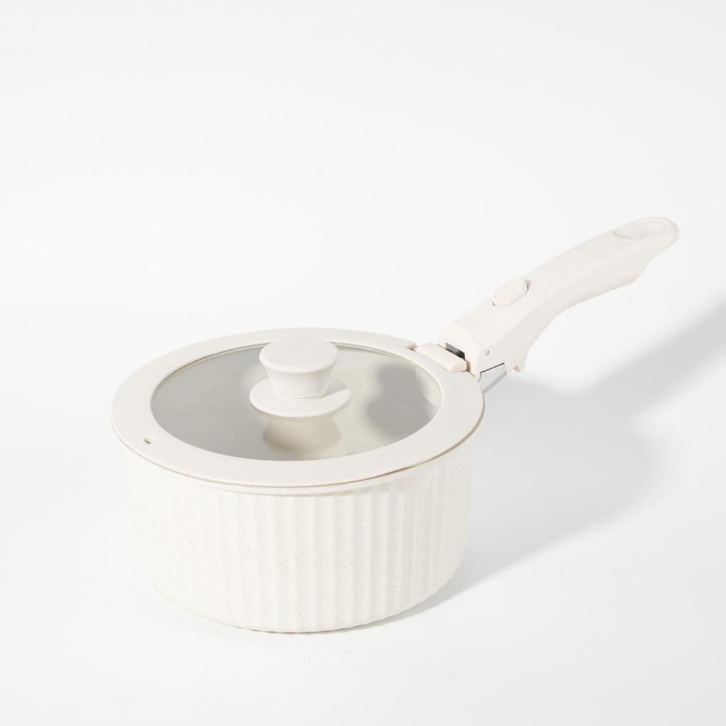 16-Piece Non-Stick Cookware Set with Detachable Handles