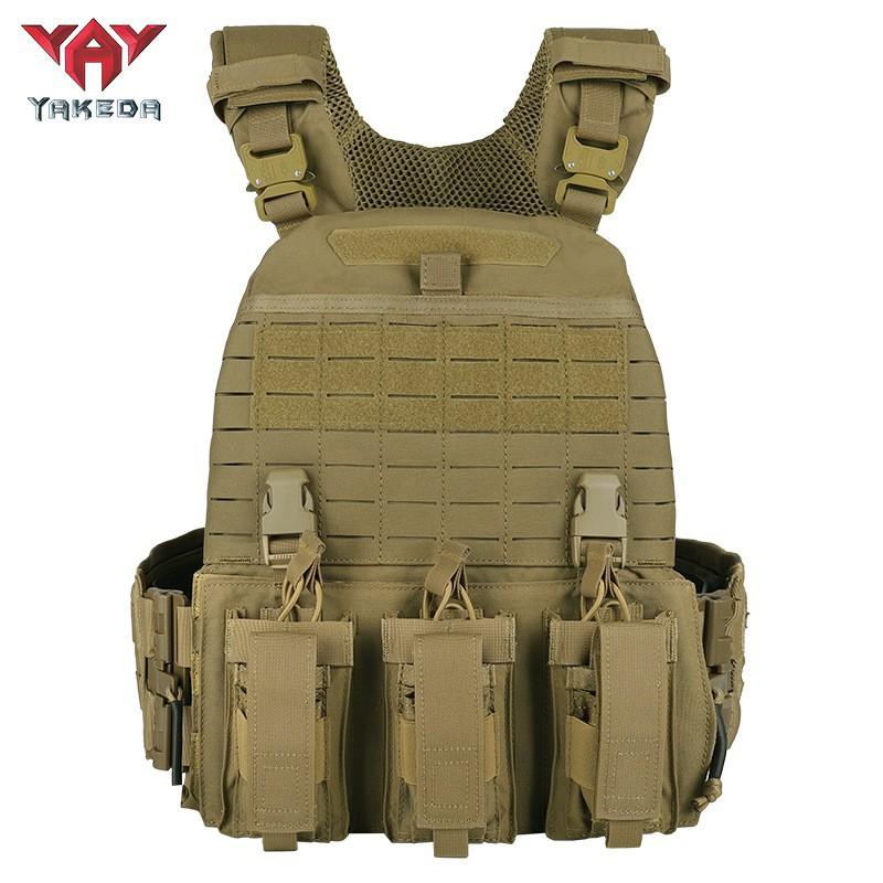 

Jacoda MOLLE System Quick-release Vest Outdoor Military Fan Training Uniform CS Equipment one size