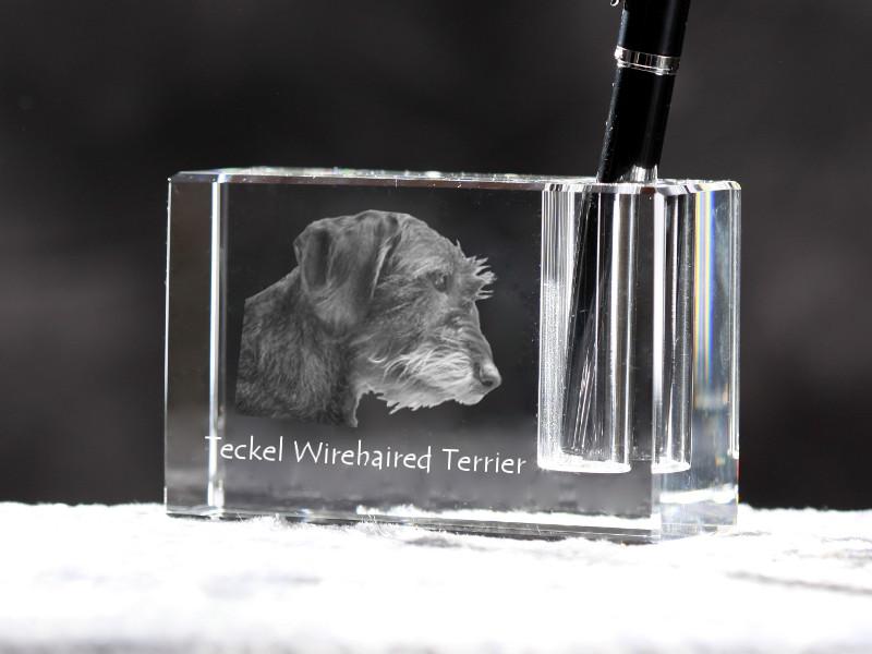 Dachshund I – Pen stand, crystal organiser with dog photo | Art-Dog