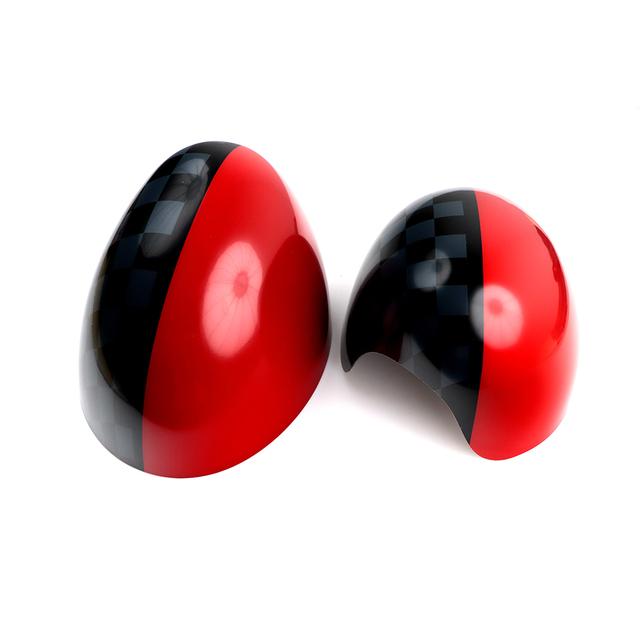 For Mini Cooper One S JCW F54 F55 F56 F57 F60 Before July  The Black Flag Car Outside Rear View Mirror Covers Stickers