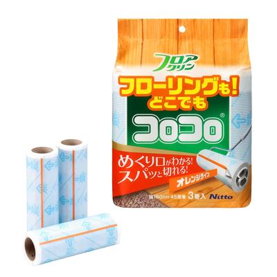 Floor Cleaning Spare 45 3 Rolls Per for Pet Dust 160mm C4432 Tape, SC, Wraps, Pack, Easy-Tear, Flooring, Carpet, Tatami, Hair, Mites, Pollen,