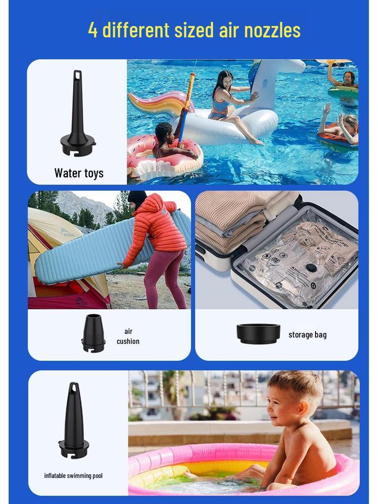 Tragbare elektrische Luftpumpe für Outdoor, Camping und aufblasbare Artikel