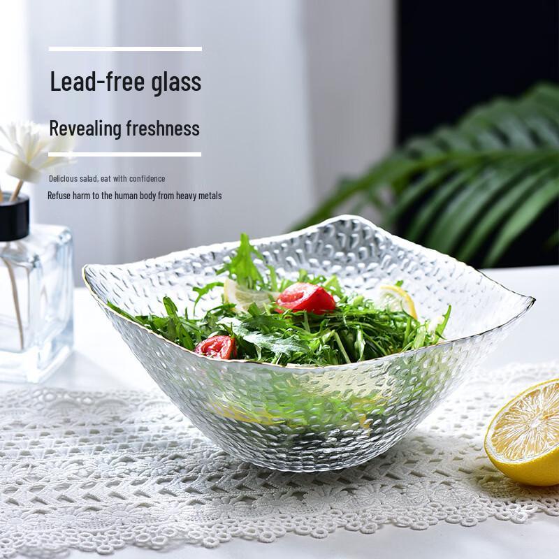 Ru Han Hammered Glass Fruit Plate