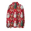 Women's Fashion Crew-neck Casual Long-sleeved Christmas Printed Turtleneck Knitted Top