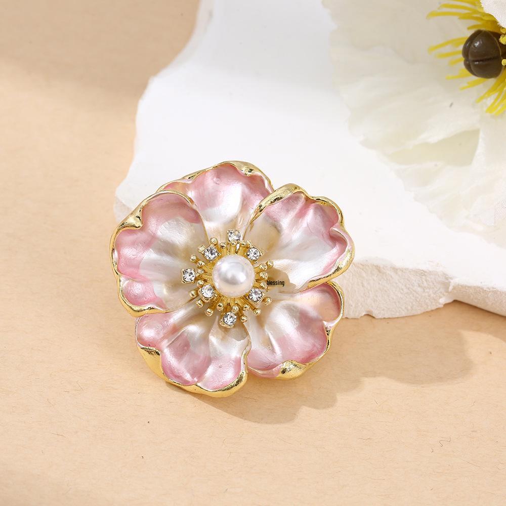 Broche Pivoine Chinoise Élégante: Corsage de Perles Haut de Gamme pour Manteaux, Cheongsams et Hanfu