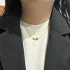 Light Luxury Fashion Irregular Twisted Geometric Collarbone Necklace For Women