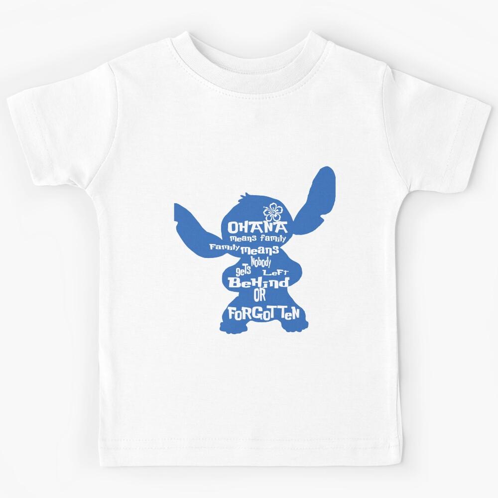 Stitch Ohana means family Kids T-Shirt 140