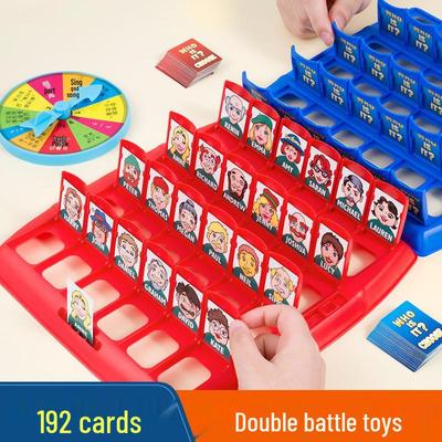 Guess Who Board Game: Interactive Parent-Child Logic Training & Two-Player Battle