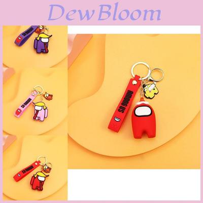Cute Among Us Keychain Silicone Cartoon Accessory Perfect For Gifting And Collecting