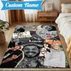 Benutzerdefinierter Name Post Malone Kunstwerk Teppich Spielteppich, Fußmatte für Schlafzimmer Wohnzimmer Eingangsbereich Teppich, Heimdeko Idee Geschenk für Weihnachten Geburtstag