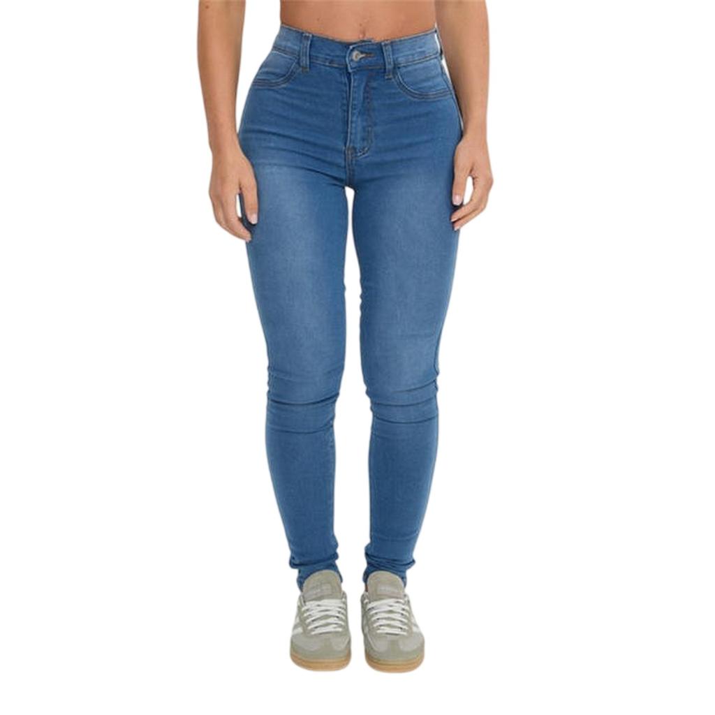 I Saw It First Womens/Ladies High Waist Skinny Jeans