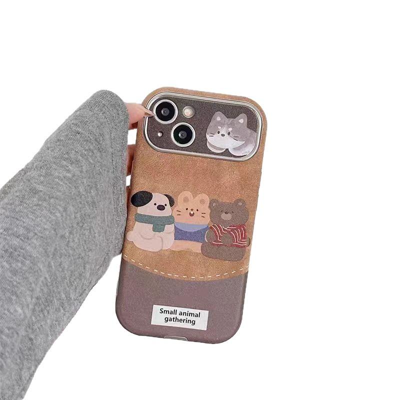 Sweater Puppy for iPhone16promax Apple 17 Mobile Phone Case Autumn and Winter Protective Case Huawei Mate70