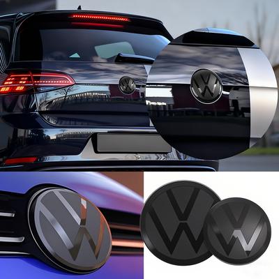 For VW Not Affect ACC Car Front Grill Rear Trunk Emblem Lid Tire Valve For VW Polo Golf MK7 Passat B6 B7 Tiguan CC T-ROC Arteon Jetta