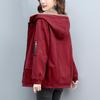 Damen Herbst- und Winter Cordparka Kleidung Kapuzenwattierte Jacke Wattierte Jacke Verdickte Plus Samt Jacke
