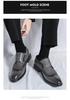 Atmungsaktive Herren-Leder-Sandalen mit Lochmuster (Brogue-Stil) - Sommertrend 2024