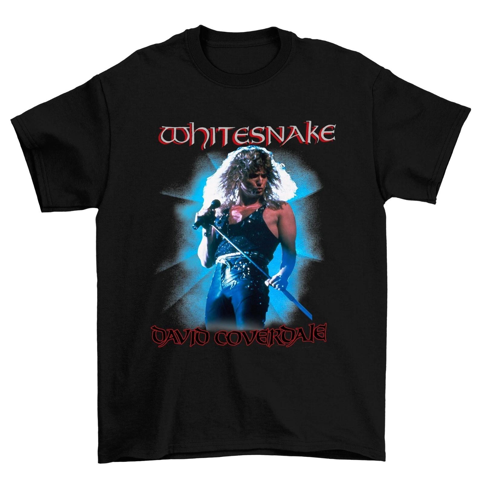 Inspired Whitesnake David Coverdale Cotton Black Unisex S-234XL T-Shirt S