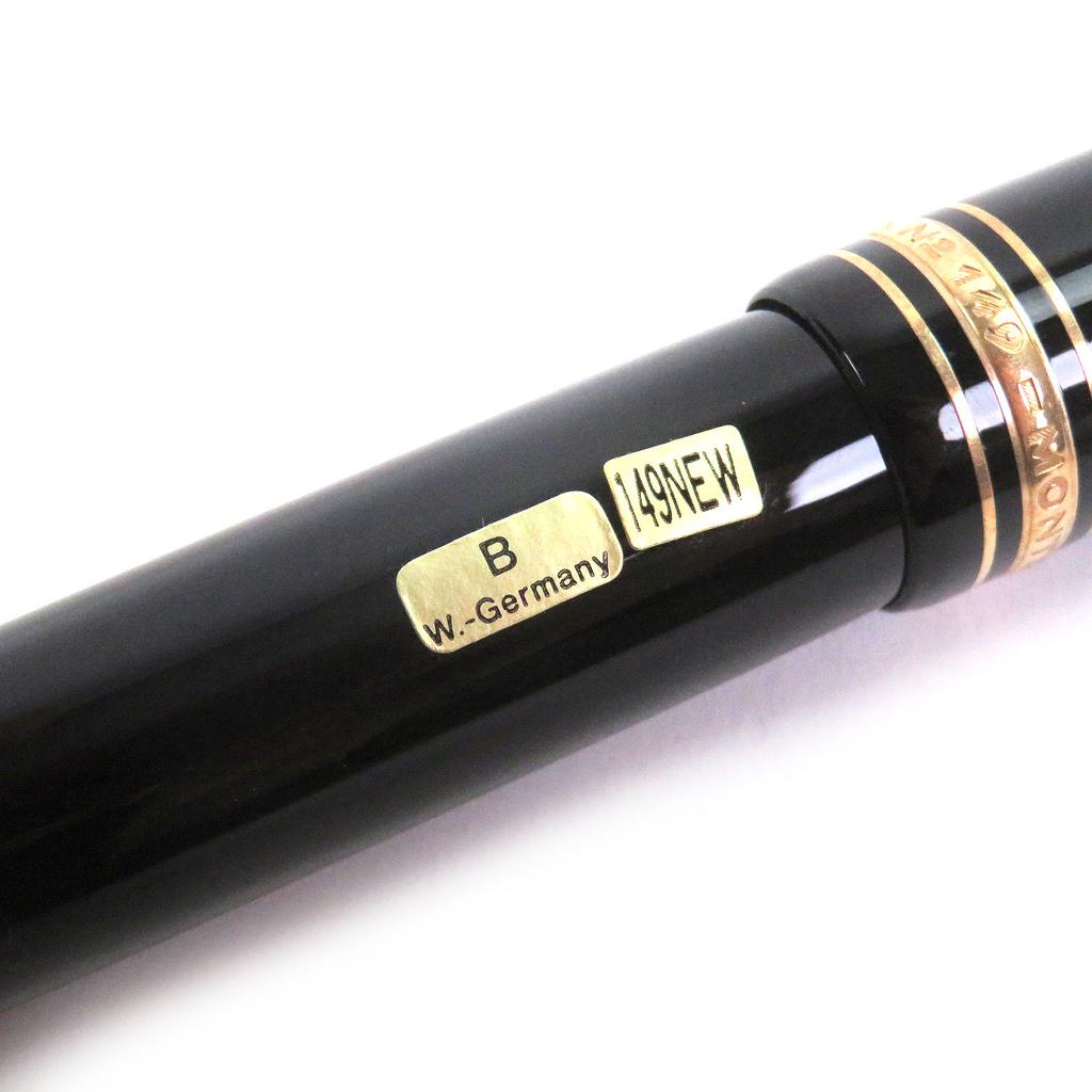 Pristine MONTBLANC fountain pen Meisterstück 149 Cap type black 18K mens Used