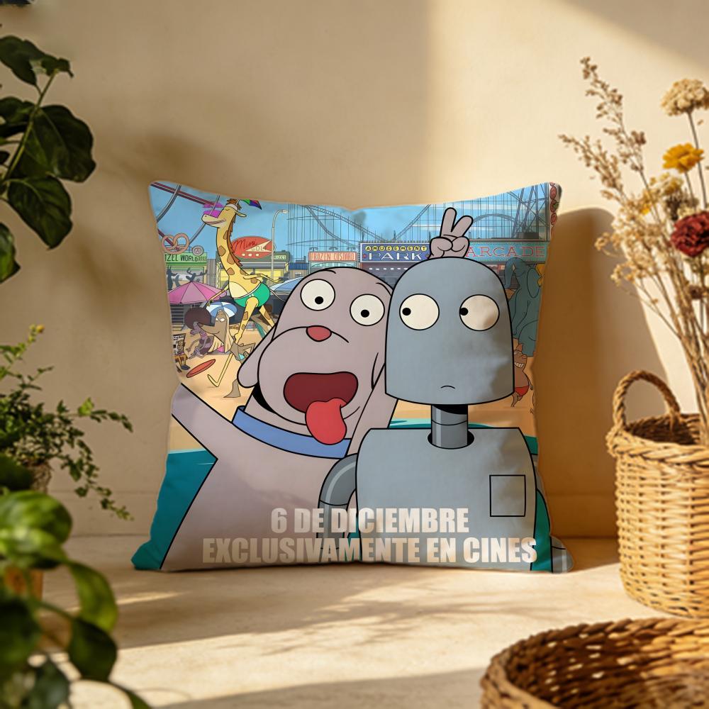 Stylish RRobot Dreamser Cushion Cover Versatile DoubleSided Pillow Case Fit for Sofa Bed Car Daily Decor