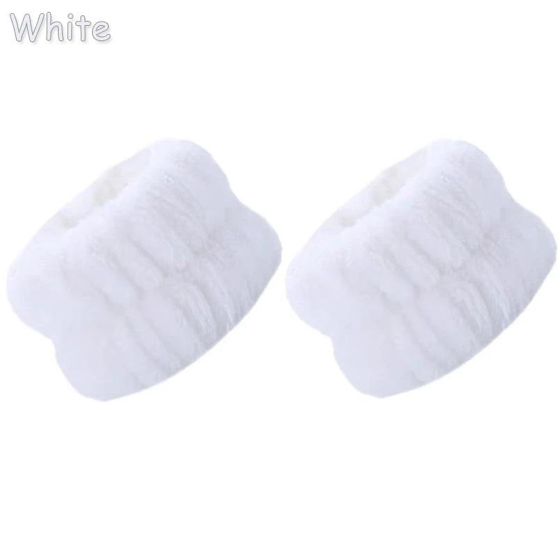 2PCS Spa Wrist Washband Reusable Soft Microfiber Wash Towel Band Wristbands for Women Washing Face Absorbent Wrist Sweatband