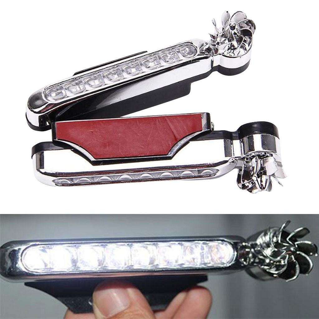 Wind Powered 8 LED Car Daytime Running Light Lamp