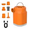 Outdoor Mini Air Pump with LED Inflatables Swimming Ring Pool Portable USB Rechargeable Float Air
