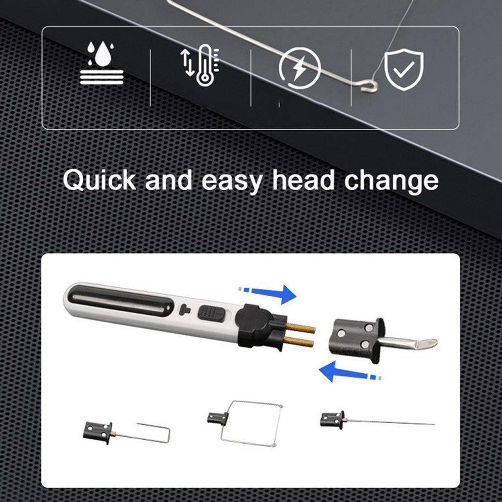 Portable Cordless Foam Cutter Hot Wire Foam Cutter Pen Styrofoam Cutting Tools Kit Electronic Soldering Kit Multifunctional Engraving Pen 5 Seconds He