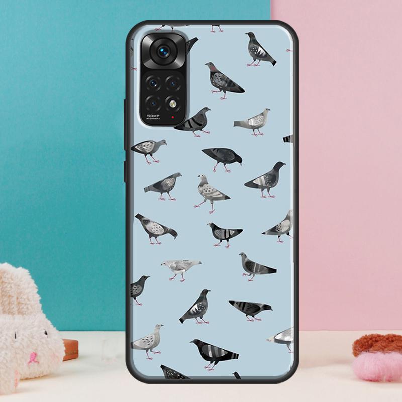 Pigeons Collage Case For Xiaomi Redmi Note 13 Pro 14 12 11 9 10 9S 10S 11S 12S Redmi 14C 13C 10C 12C Cover