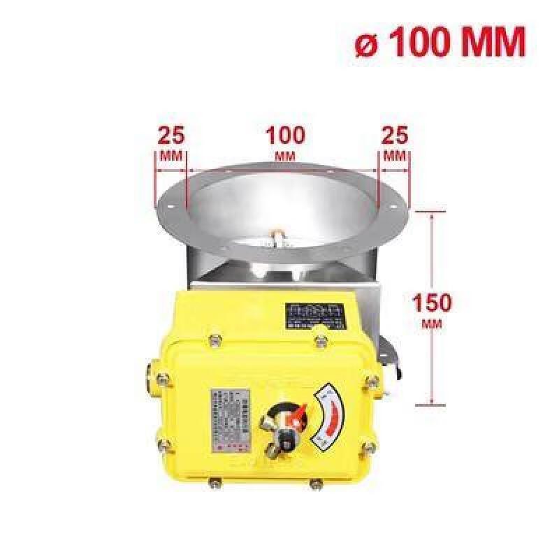 

100mm Galvanized Explosion-Proof Electric Air Volume Regulating Valve