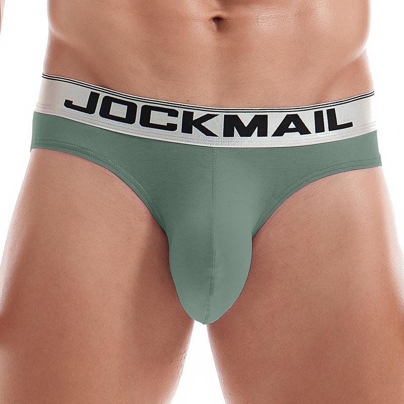 Slipové trenýrky JOCKMAIL s nízkým pasem, módní, bavlněné, prodyšné, sportovní a volnočasové pánské spodní prádlo