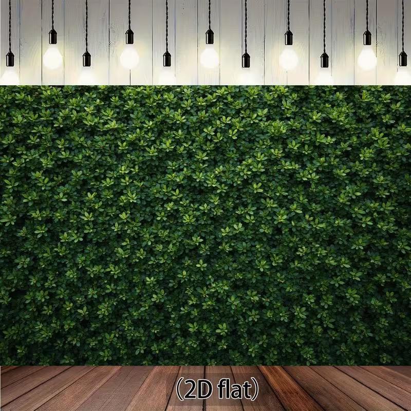 2D Greenery Backdrop - Natural Plant Leaf Photography Background for Party