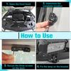 INJOYTEC 2pcs Bonnet Bracket Mounting Hardware LED Pod Light Bracket
