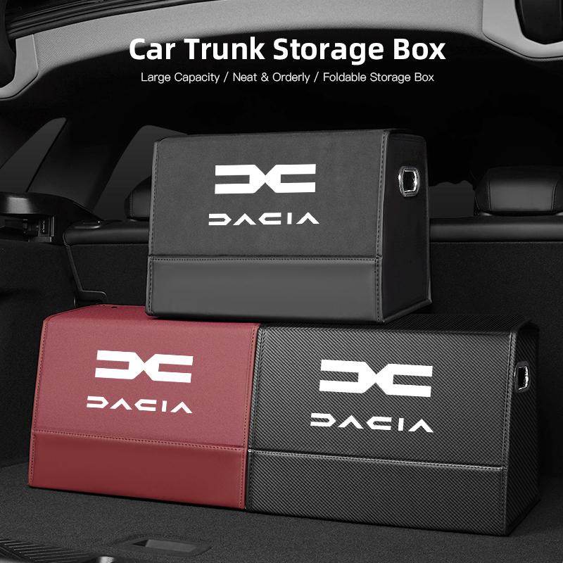 Caixa de Armazenamento Dobrável para Porta-Malas Dacia Grande Capacidade Organizador Automotivo Chave Para Bigster Spring Duster Sandero Jogger Dokker Lodgy