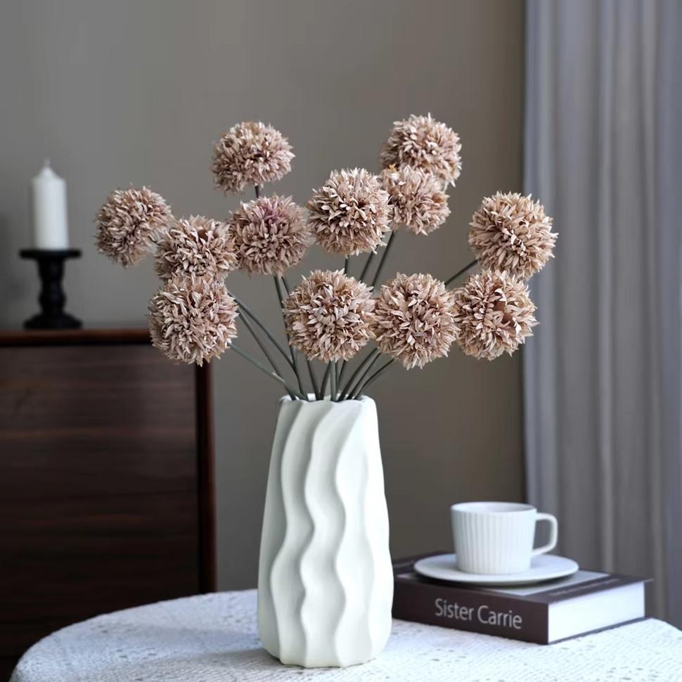 Artificial Silk Flower Chrysanthemum Bride Wedding Home Office Party Outdoor Garden Decoration Wreath Bouquet Diy Gift Accessory