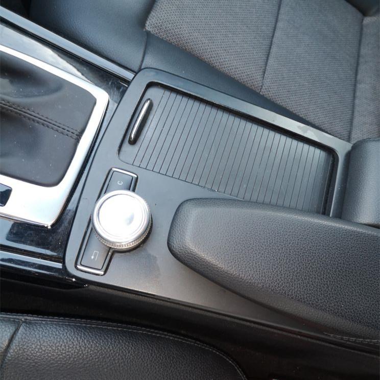 Car Central Armrest Drink Cup Holder Roller Shutter Frame Panel For Mercedes Benz W204 C180 C200 C220 C300 W207 W212 E260