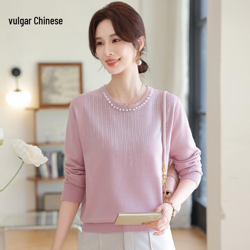 

Ronghua Elegant Round Neck Winter Knit Sweater 2XL