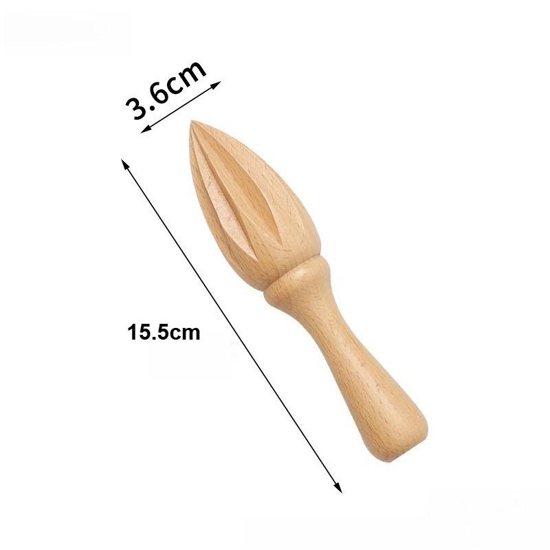 Wood Citrus Reamer, Handmade Lemon Juicer Made of European Hardwood, 6.1-Inches Portable Lemon Squeezer Kitchen Gadget