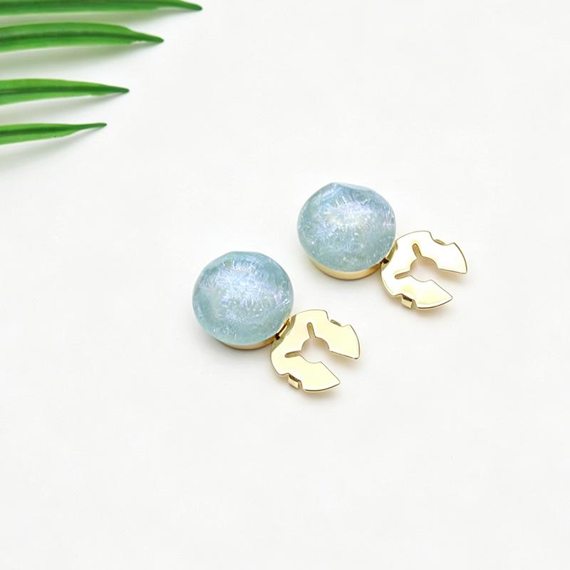 Iridescent Round Shirt Dress Cufflinks: Stylish and Simple Fashion Embellishments