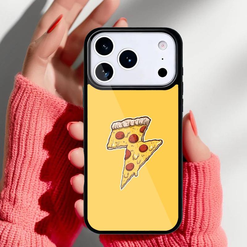 Pizza Food Bacon Cheese Phone Case for iPhone 17 Air 16e 15 14 13 Pro Max Back Cover for 12 11 Pro Coque