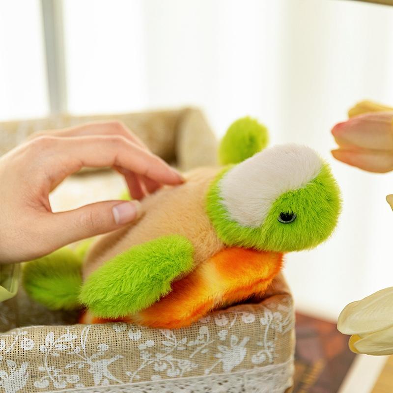 Cute Plush Turtle Toy Vibrant Orange Shell Soft Green Tortoise Perfect Gift for Kids Children Room Decor Creative Doll Pillow