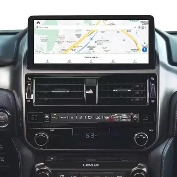 Lexus GX460/GX400 Retrofit: New Central Display with Navigation, CarPlay, and Reversing Camera.