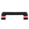 Aerobic Exercise Step Platform Adjustable Workout Stepper 4 Riser Red