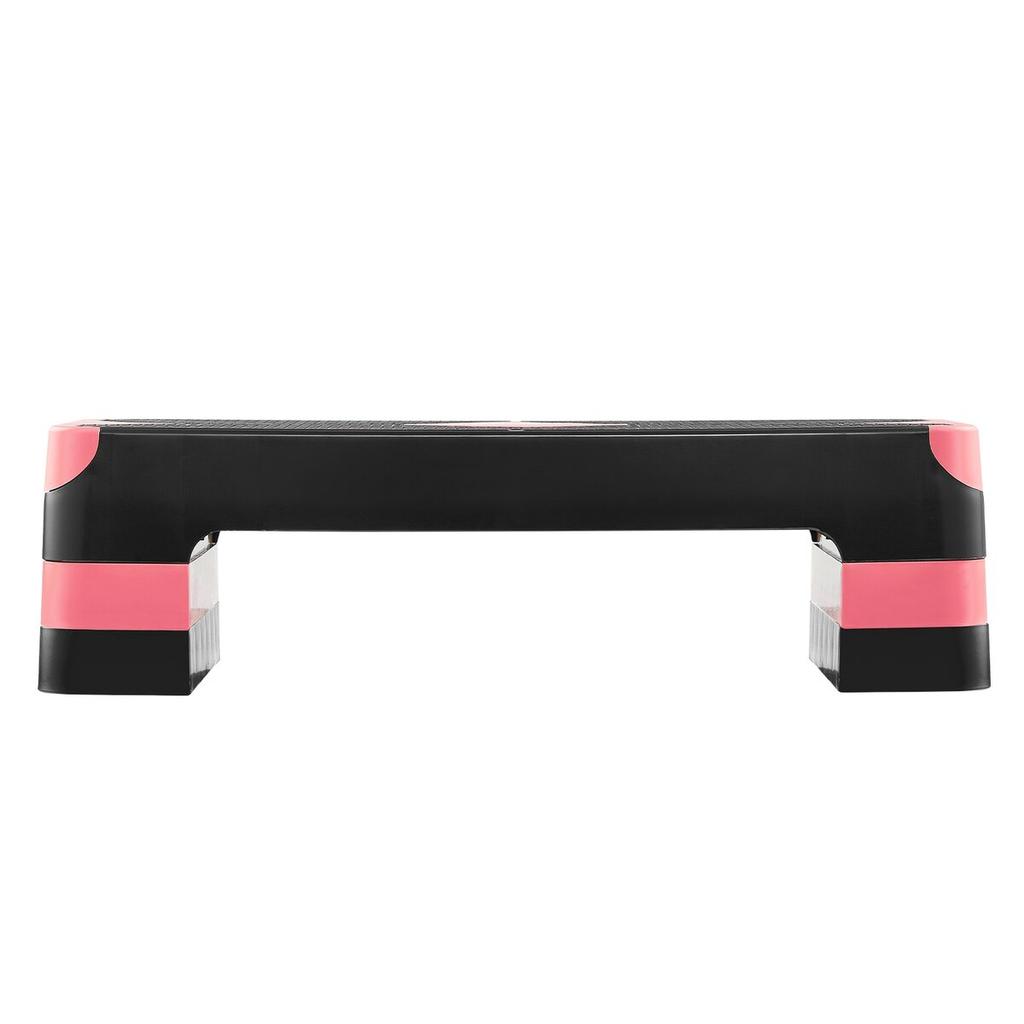 Aerobic Exercise Step Platform Adjustable Workout Stepper 4 Riser Red