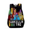 Trendy Novelty Kpop Youthful School Bags Unisex Gorilla Tag Travel Bags 3D Print Oxford Waterproof Notebook Shoulder Backpacks