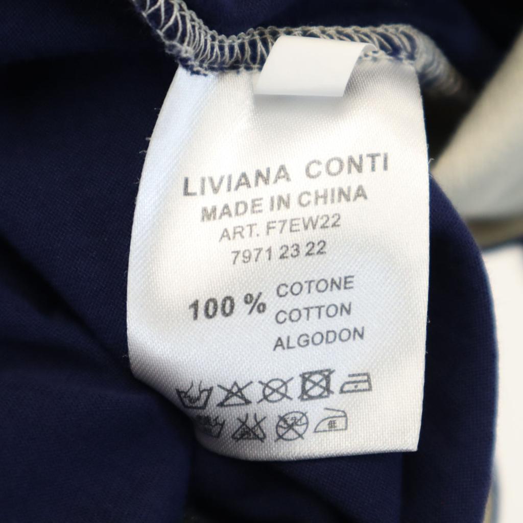 LIVIANA CONTI Short sleeve Cut 42 Navy Women Used