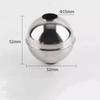 10pcs 304 Magnetic Stainless Steel Float Ball Switch Accessories 52x52x15mm Water Level Detection for Industrial Use