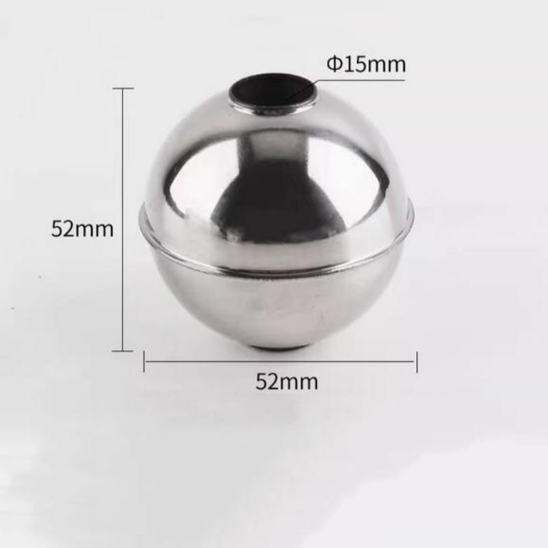 10pcs 304 Magnetic Stainless Steel Float Ball Switch Accessories 52x52x15mm Water Level Detection for Industrial Use